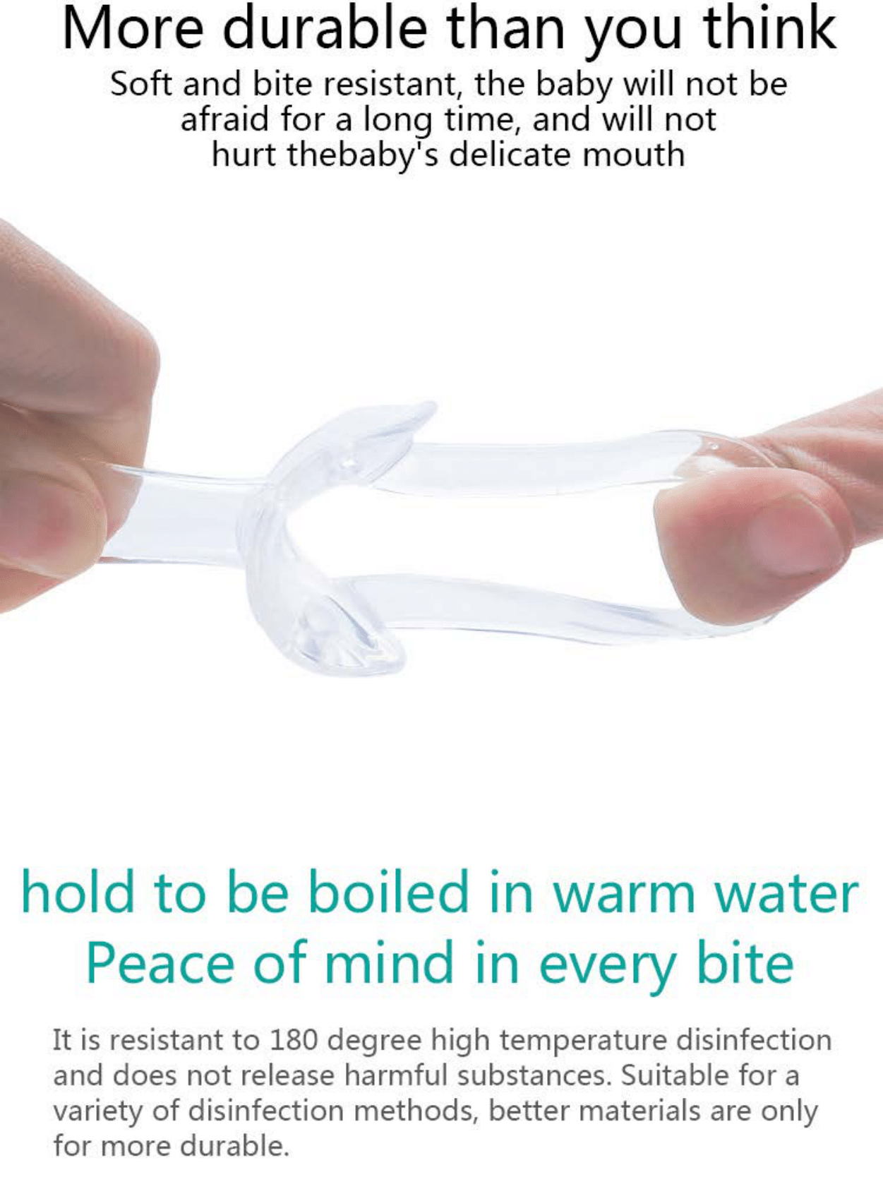 Sucette transparente pour bébé BABYDISE